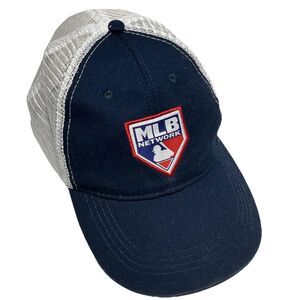 MLB Network Major League Baseball Blue Men's Hat Snapback Adjustable Ball Cap